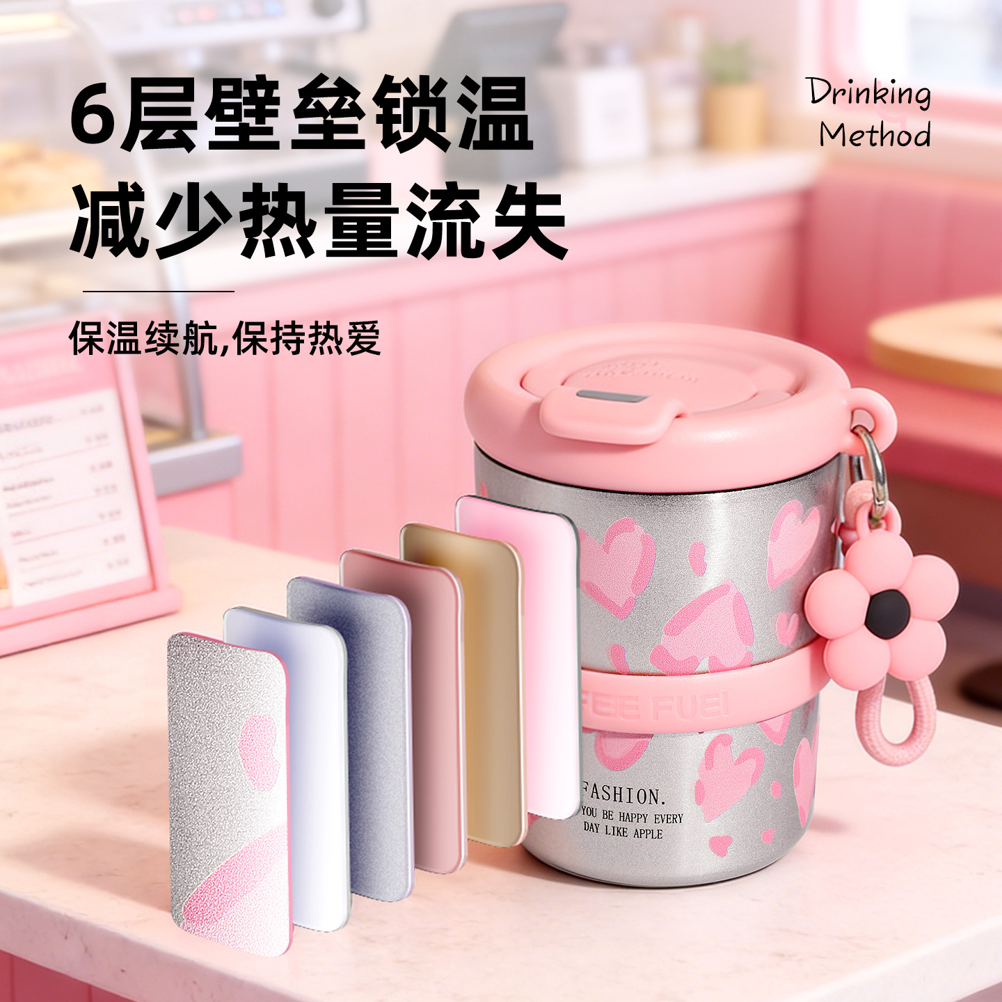 316 tazas de café compactas de acero inoxidable para hombres y mujeres de lujo ligero tazas de aislamiento térmico creativas de alto nivel tazas de paja portátiles al aire libre image 5