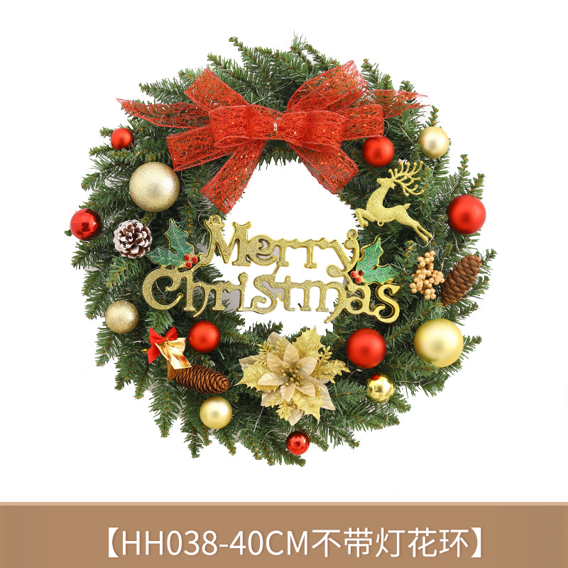 Decoración de Navidad transfronteriza guirnalda de Navidad colgando decoración escena diseño puerta colgante de pared creativo guirnalda