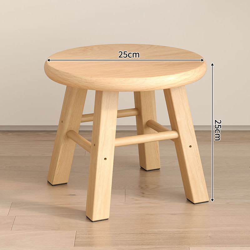 Today's special price-round stool surface-height 25-original wood color