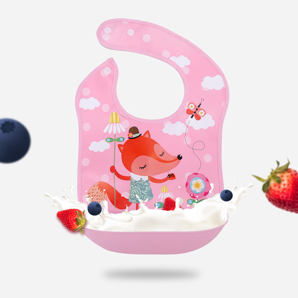 Children's cartoon waterproof eating bib for baby for new born for…