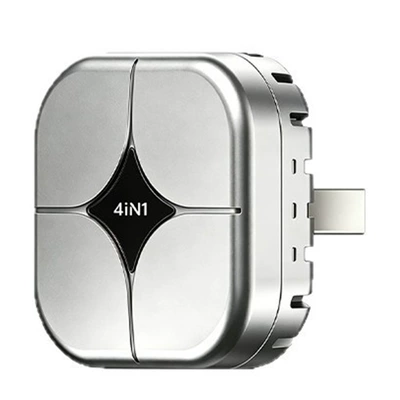Interconnection Box Apple Mirror: Other Car Video - 4-in-1-cross-border-silver-adapter-included