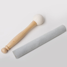 水晶钵颂钵敲棒磨棒水晶棒羊皮棒胶皮球橡胶硅胶棒单拍不发