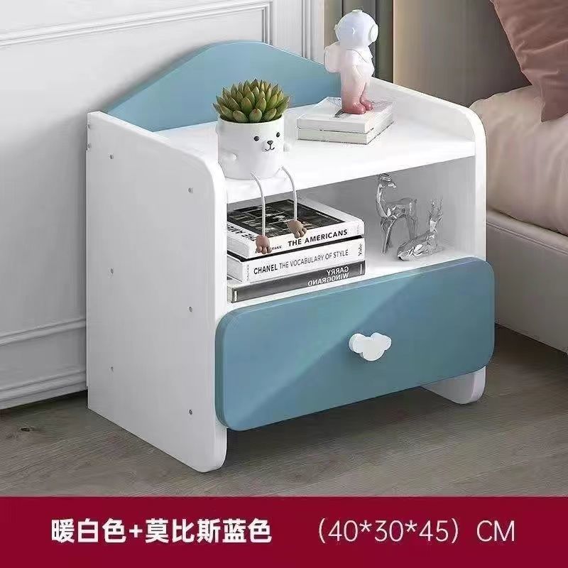 업그레이드된 두께의 [하단 서랍형] 블루 40cm