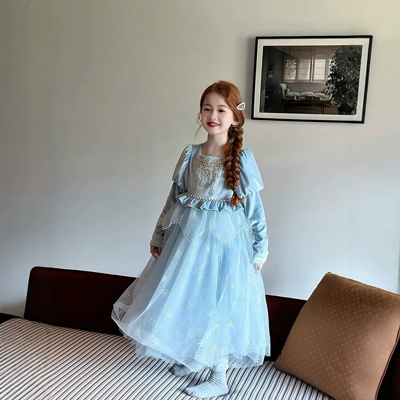 Girls' Frozen Birthday Dress, Children's Elsa Tutu Dress, Gorgeous Disney Elsa Princess Dress