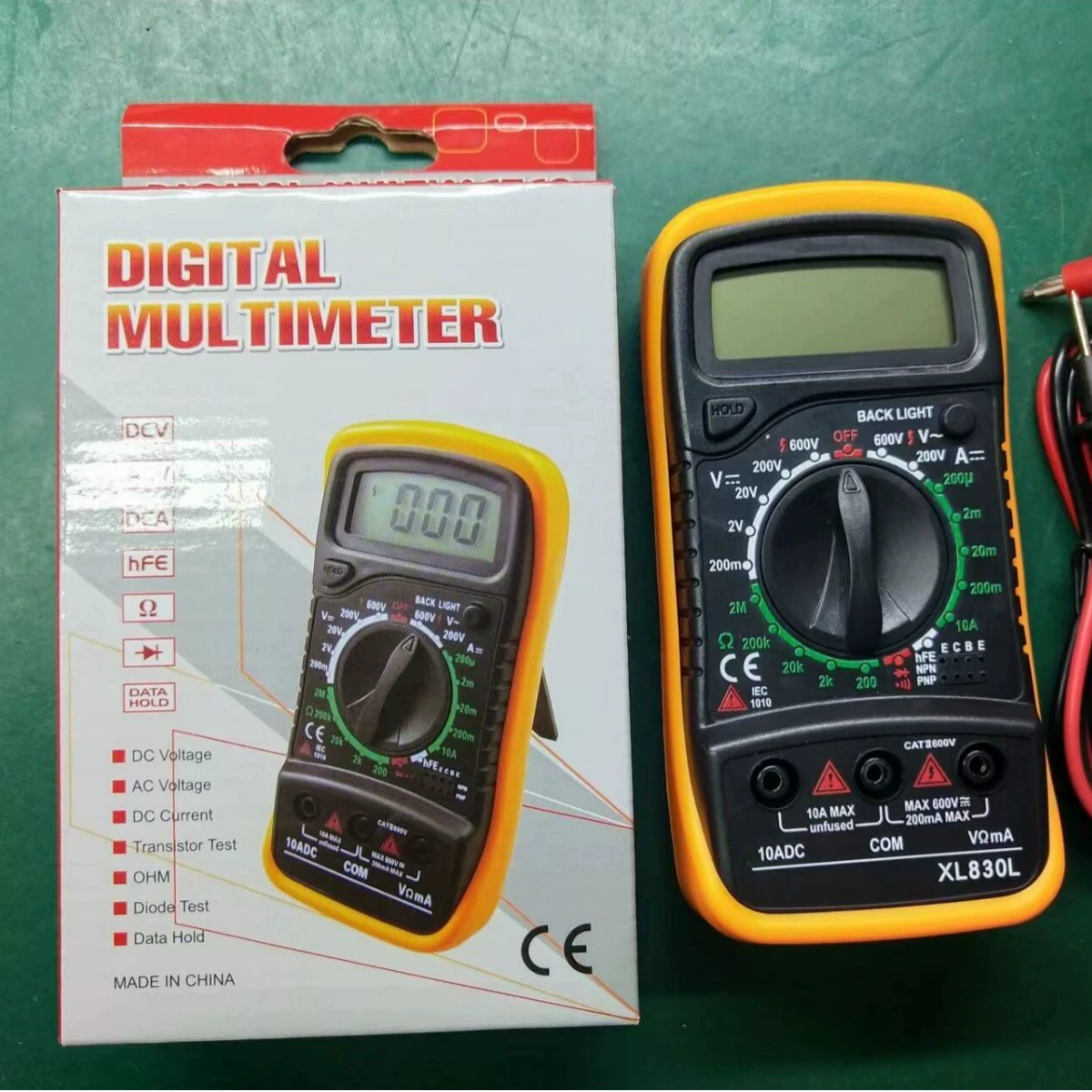XL830L MAS830L цифровой с зуммером 9 В ручной электрический прибор мультиметр сопротивления