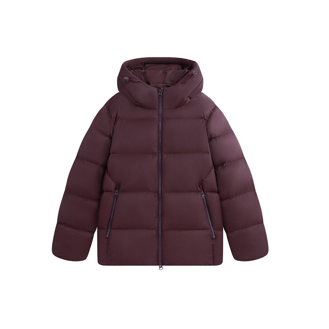 New Winter Hooded Down Jacket for Men, Loose Fit, Thickened, Warm, Solid Color Casual Coat in Black, Burgundy, Brown