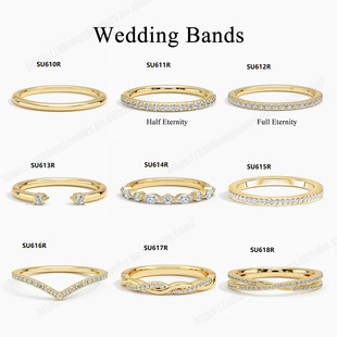 Small Fresh Stacked Small Ring Series s925 Sterling Silver Gold Plated Cultivation Diamond Ring for Men and Women Mix and Match Various Wearing Methods