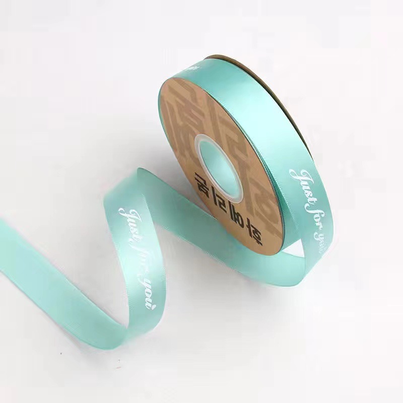 Cinta inglesa de 2,5 cm de poliéster con embalaje de arco de regalo para hornear Cinta de regalo cinta de embalaje de flores al por mayor