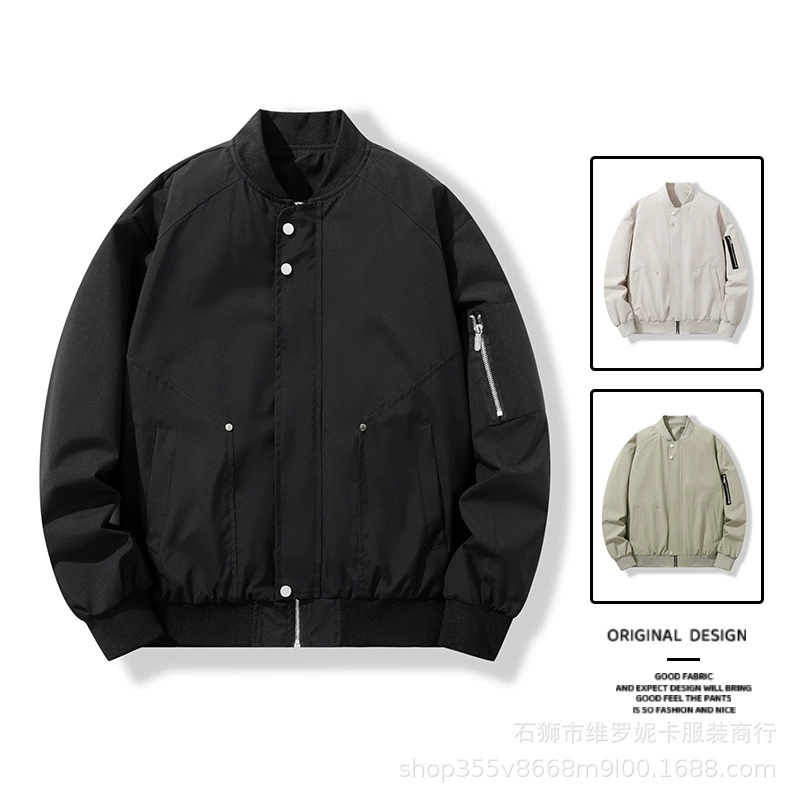 Men's autumn jacket, baseball uniform for leisure, oversize