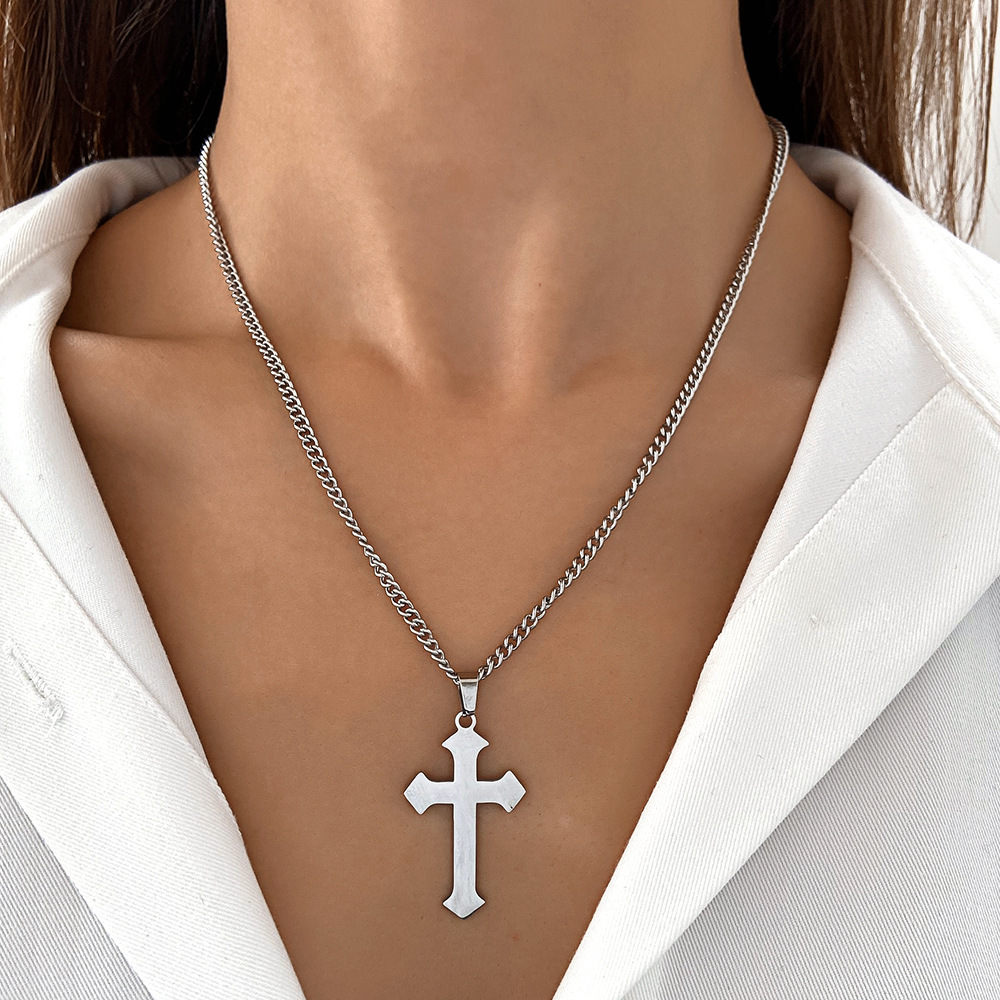 304 Stainless Steel Pendant Material Pendant Necklace Classification 304 Stainless Steel Chain Material PVD Coated Gold Plated Animal Cross Heart Shape Stainless Steel Fashion Waterproof Non Tarnish 304 Stainless Steel Pendant Necklace