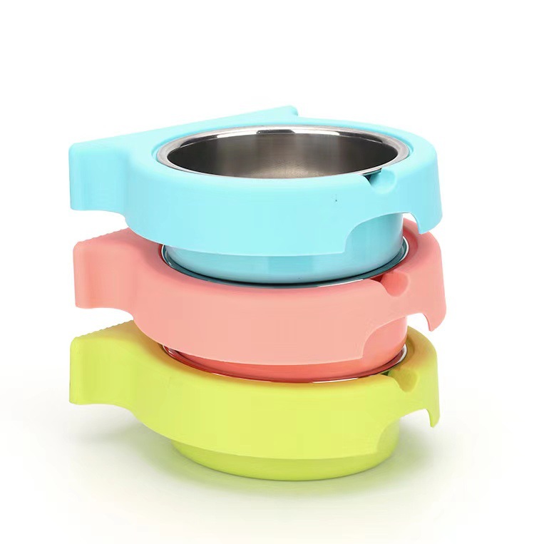 Nuevo tazón para mascotas de acero inoxidable cuenco colgante vajilla antidetonante tazón para perro tazón para perros tazón de fuente de gato fábrica al por mayor