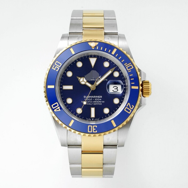 ARF Factory 41mm Dandong 3235 Movement Datejust Submariner Style Two-Tone Blue Waterproof Luminous Mechanical Men's Watch ARF Factory 41mm Dandong 3235 Movement Datejust Submariner Style Two-Tone Blue Waterproof Luminous Mechanical Men's Watch