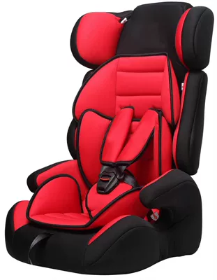 Car child safety seat – Stroller Car - black-and-red-large-space-ececc-double-certification-9-months-to-12-years-old