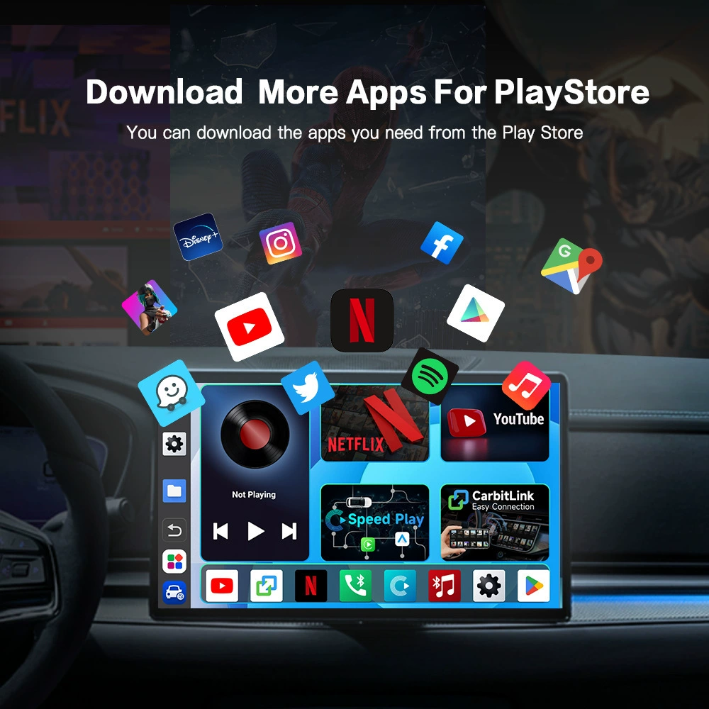 Беспроводной Box CarPlay проводной перевод беспроводной CarPlay Android Box Qualcomm 2290 процессор 2ГБ+16ГБ