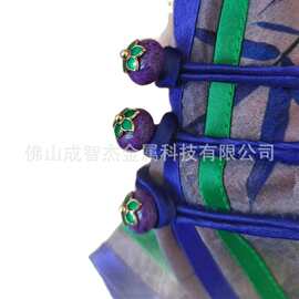 国风紫气东来女人花有钱花小压襟5款 旗袍茶服流苏挂件 招财配饰