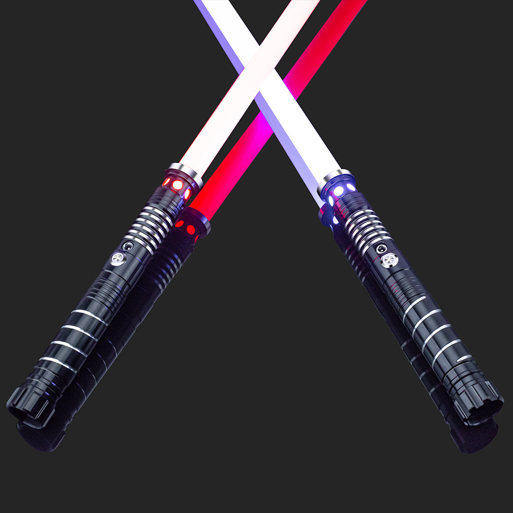 Planet War Laser Sword Traje para niños Sable de luz de metal Variante de 16 colores Dos en uno Fabricante de juguetes luminosos al por mayor