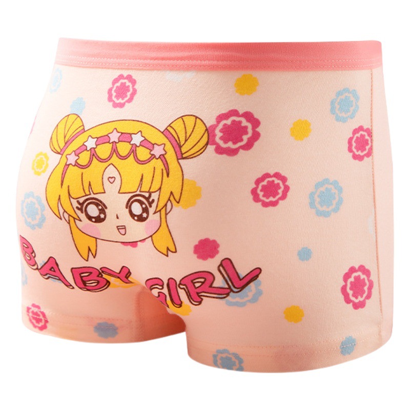 Ropa interior del boxeador de las muchachas delgadas del verano algodón al por mayor clase una entrega de una sola pieza de los cortocircuitos de las muchachas puras del bebé del algodón