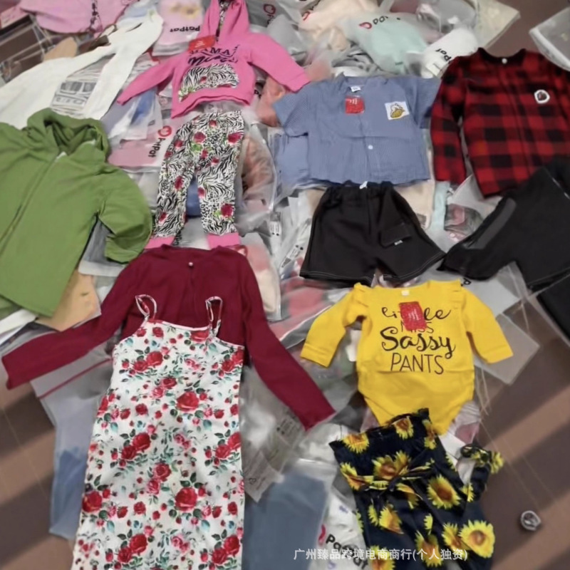 patpat 越境貿易夏のホットセールかわいいファッショントレンドソフトで快適な男の子と女の子のスーツ混合卸売|undefined