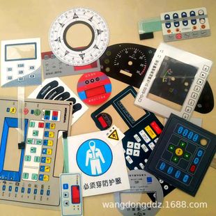 Supply Pvcpc Film Switch Panel Pet Button Surface Sticker Instrument Surface Film Signage Proofing Batch Processing