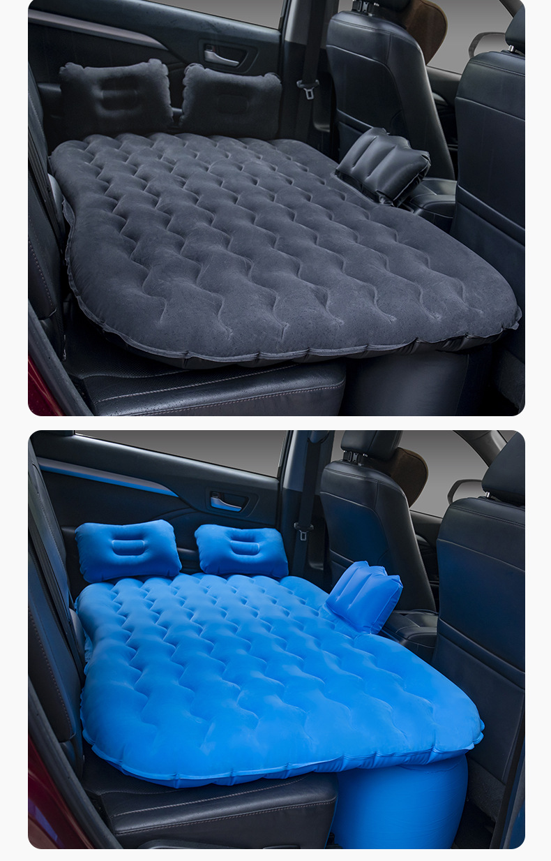 Factory cross-border car inflatable bed car rear row car inflatable mattress home wave pattern car inflatable bed