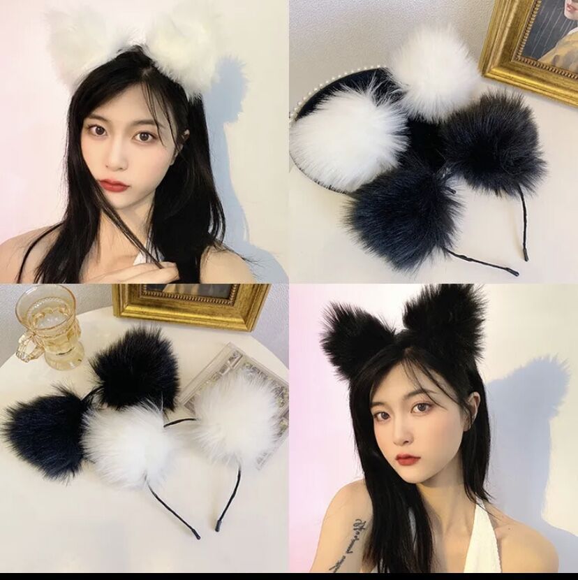 Fox ears mixed with color and do not shine