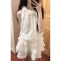 少女挂脖公主甜美连衣裙