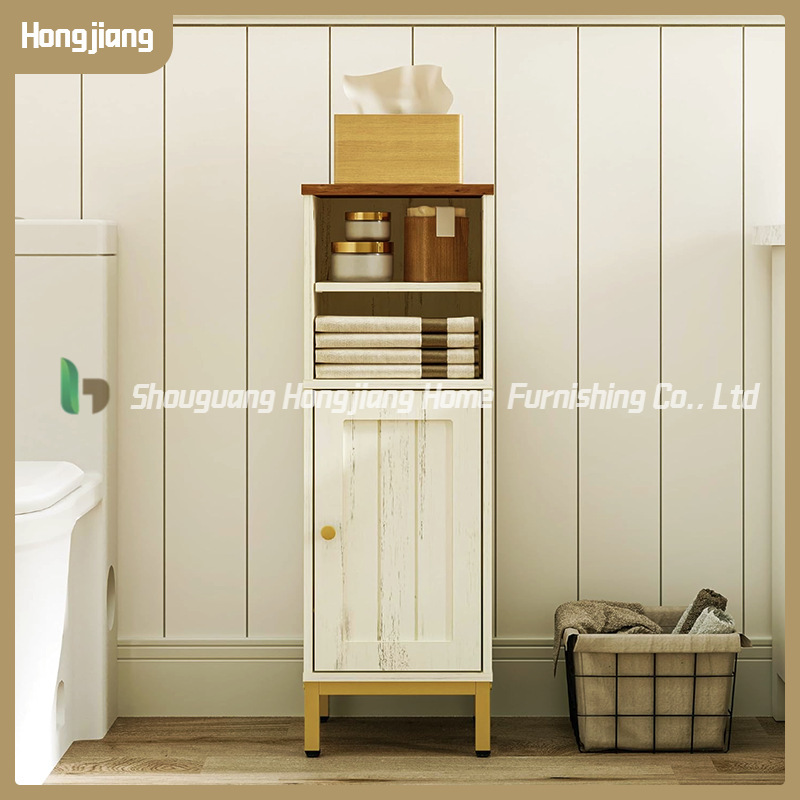 White Modern Minimalist Small Bathroom Cabinet Storage Cabinet with Contrasting Color Design for Home Bedroom and Bathroom White Modern Minimalist Small Bathroom Cabinet Storage Cabinet with Contrasting Color Design for Home Bedroom and Bathroom