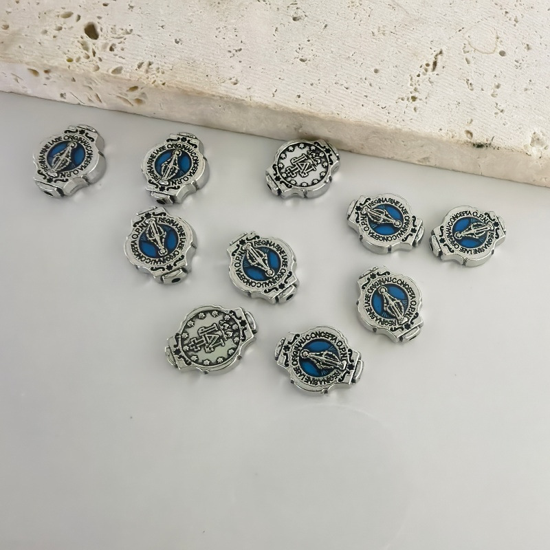 Amazon's Hot-Selling Exquisite Oil-Drip Alloy Accessories, Braided Bracelet Straight-Hole String Spacer Beads, DIY Jewelry Materials Amazon's Hot-Selling Exquisite Oil-Drip Alloy Accessories, Braided Bracelet Straight-Hole String Spacer Beads, DIY Jewelry Materials
