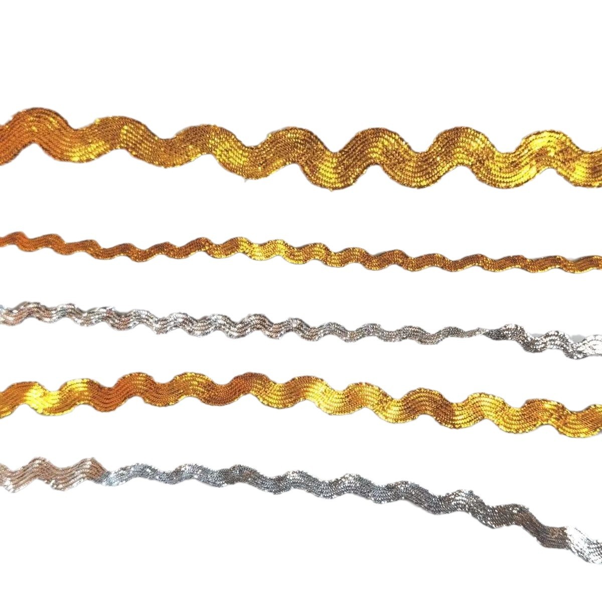 Spot alambre de oro y plata 0.5cmS con arco de onda de marinero con borde DIY estilo étnico ropa textiles para el hogar accesorios de decoración
