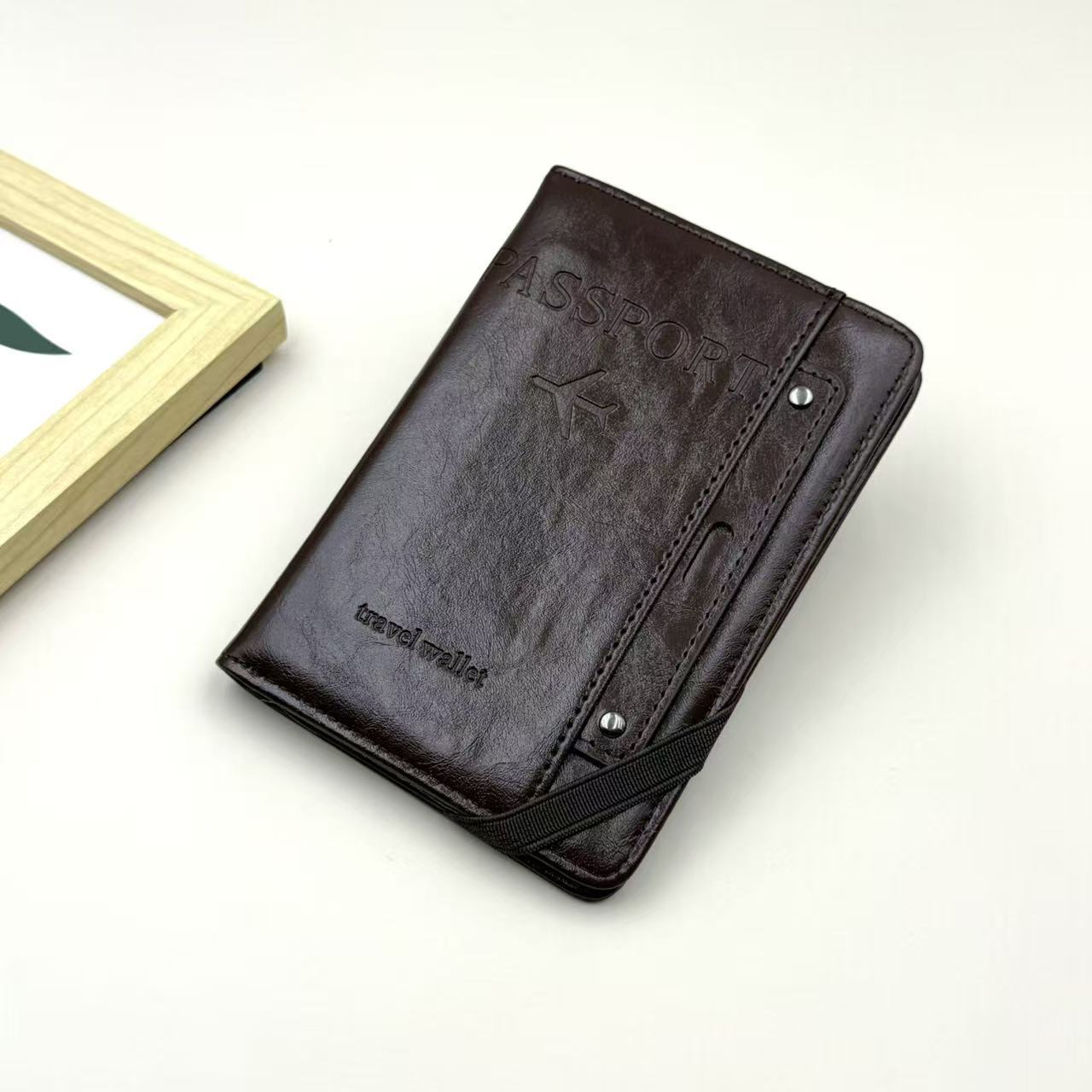 Fábrica directa antirrobo cepillo REID pasaporte bolsas tarjetas bolsas de billetes de avión bolsas de almacenamiento de viajes bolsas de almacenamiento de certificados multifuncionales