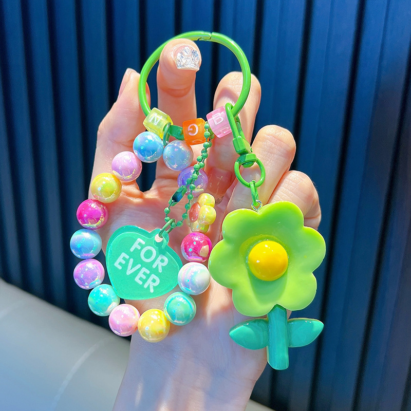 Cuentas de asiento osos colgantes de llaves de bolsos acrílicos exquisitos colgantes de llaves de automóvil colgantes pequeños regalos al por mayor