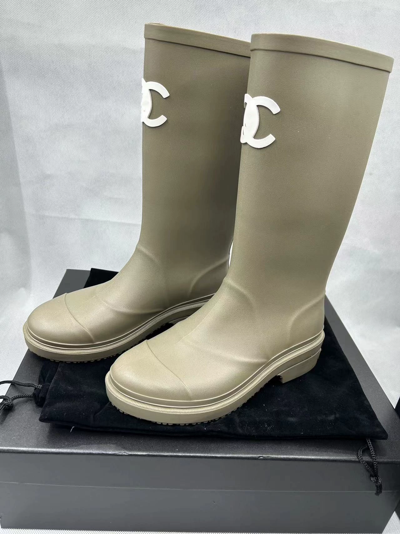 Модные противоскользящие ботинки, 2023, в стиле Chanel