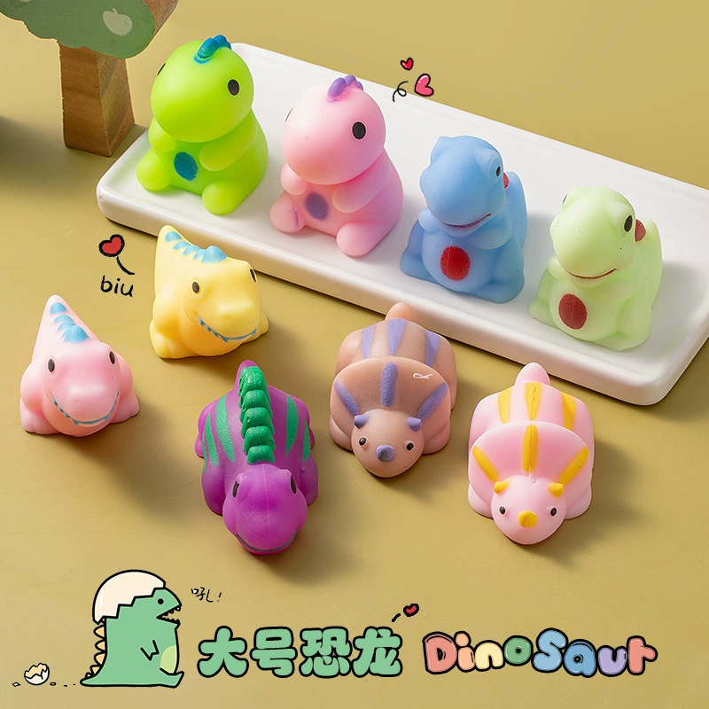 Трансграничные горячие продажи новых динозавров щепотка музыка супер милые большие пельмени декомпрессионные игрушки производители декомпрессионных артефактов в наличии оптом