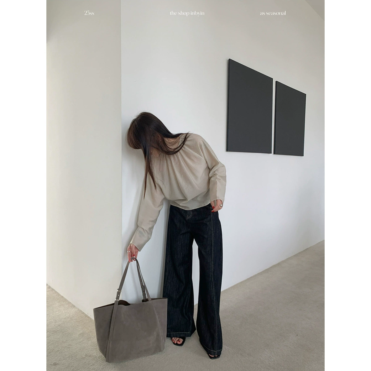 Yi En Ou inbyin рубашка с круглым вырезом