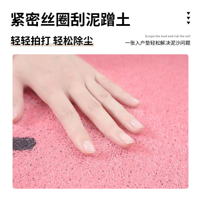 一件代发 卡通汽车丝圈脚垫通用地垫可爱水洗车内防脏单片车用垫|undefined