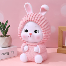 抖音网红爆款小兔子存钱罐防摔可爱储蓄罐学校儿童节礼物工厂直销