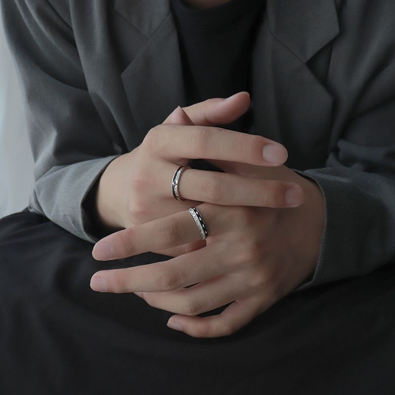 Stapelbare Herrenringe im trendigen koreanischen Hip-Hop-Stil, Vintage-Ringe mit Personalisierung, Geschenkidee_voghion.com