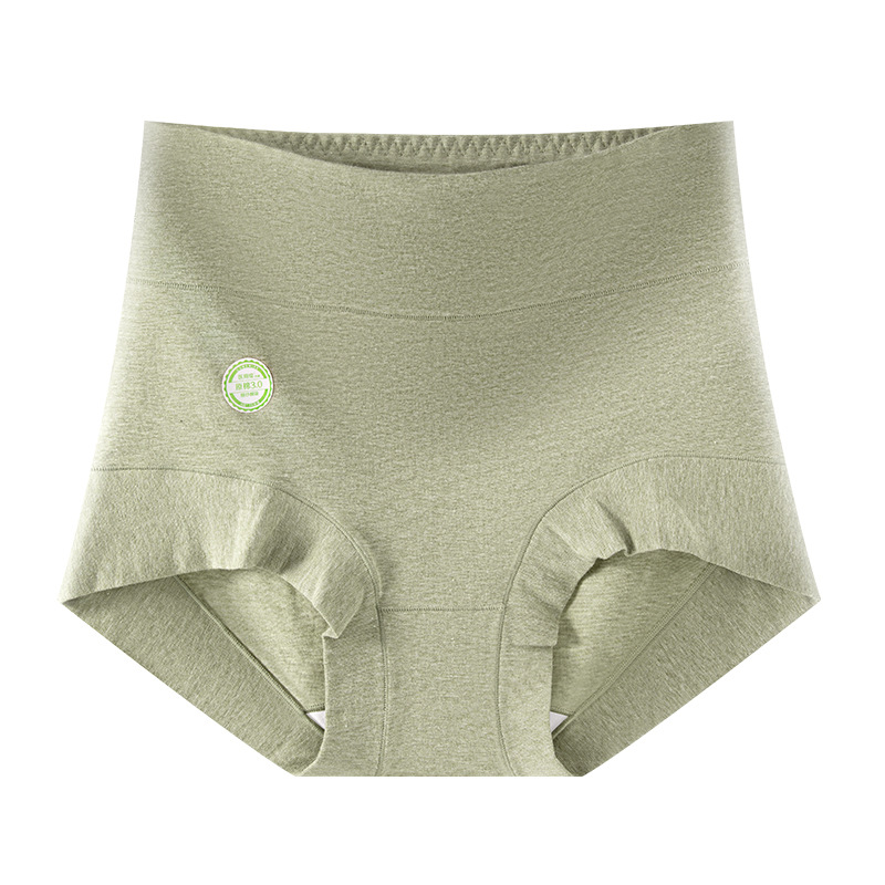 Cintura alta, bóxer cómodo, algodón de grado médico, algodón de color para mujer, grado 9A, antibacteriano, 100% algodón, entrepierna inferior, ropa interior de mujer de gran tamaño