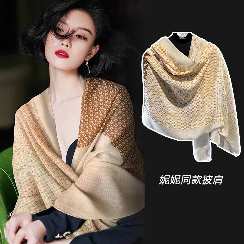 Women's Cotton Summer Shawl Nini Style Sunscreen Scarf
