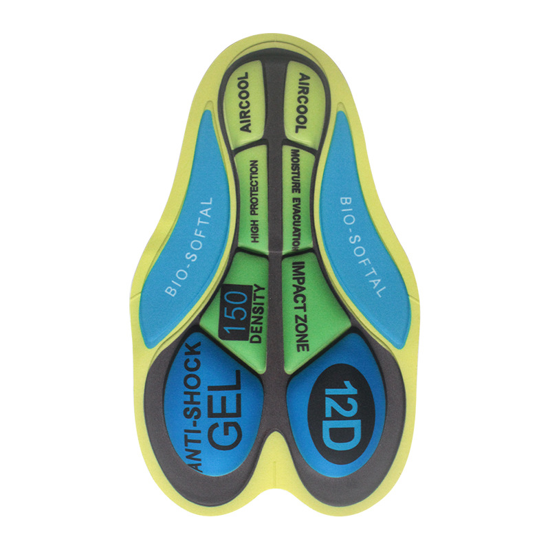 Verano ciclismo ropa pantalones al aire libre Riding humedad absorción de choque de alta densidad esponja cojín de silicona fábrica por mayor