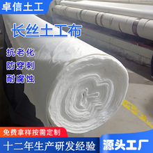 300g聚酯长丝土工布养护隔离反滤护坡国标涤纶针刺无纺土工布厂家