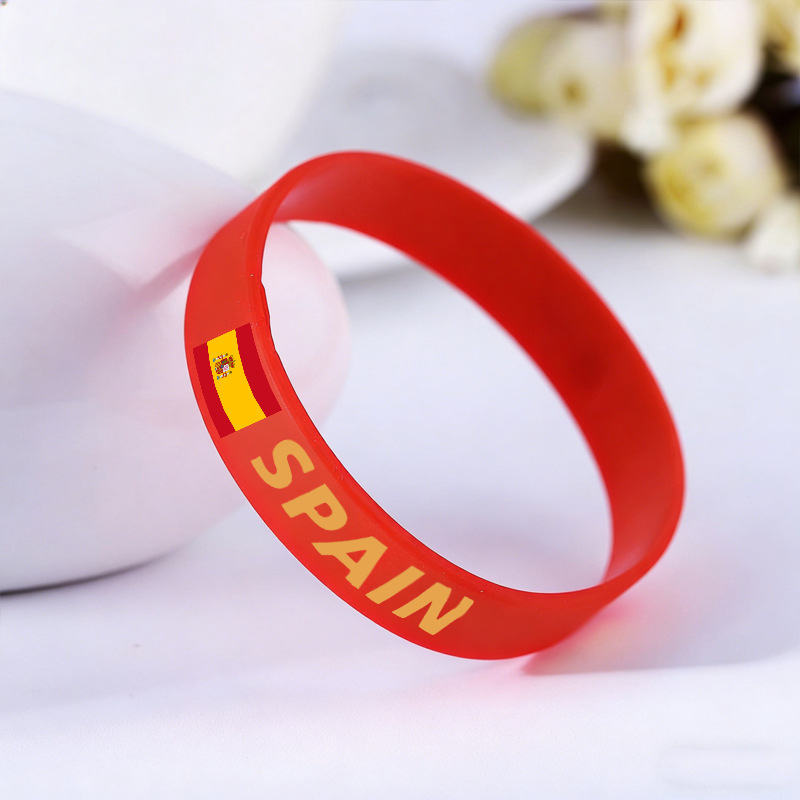 2026 Bandera de silicona Copa Mundial de Fútbol de Estados Unidos, Canadá, México, regalos de fanáticos, pulseras temáticas, recuerdos, pulseras de muñeca