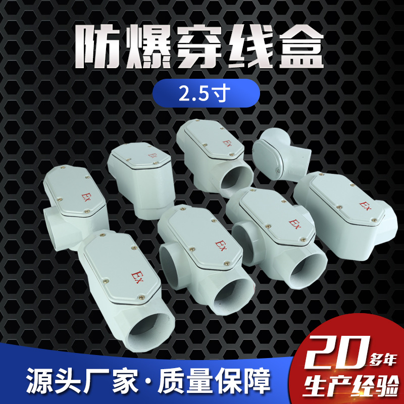 防爆穿线盒规格齐全多场景使用G2.5寸DN65防爆分线盒 防爆接头