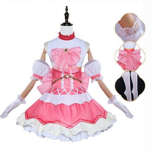Magical Girl cos Madoka Shikame Maroka Akatsuki Homura Academy cosplay Municipal Mitakihara Middle School Uniform