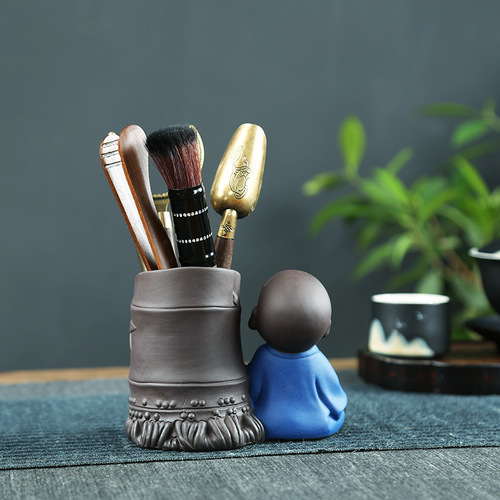 Jie Jie Gao Sheng Ebony Wood Tea Ceremony Six Gentlemen Set Tea Pot Tools Tea Accessories Tea Scoop Tea Set