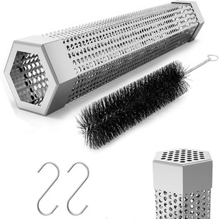 Amazon Direct Supply Outdoor Barbecue Supplies 12 Inch Stainless Steel Smoked Tube BBQ Use Stainless Steel Cigarette Case 304
