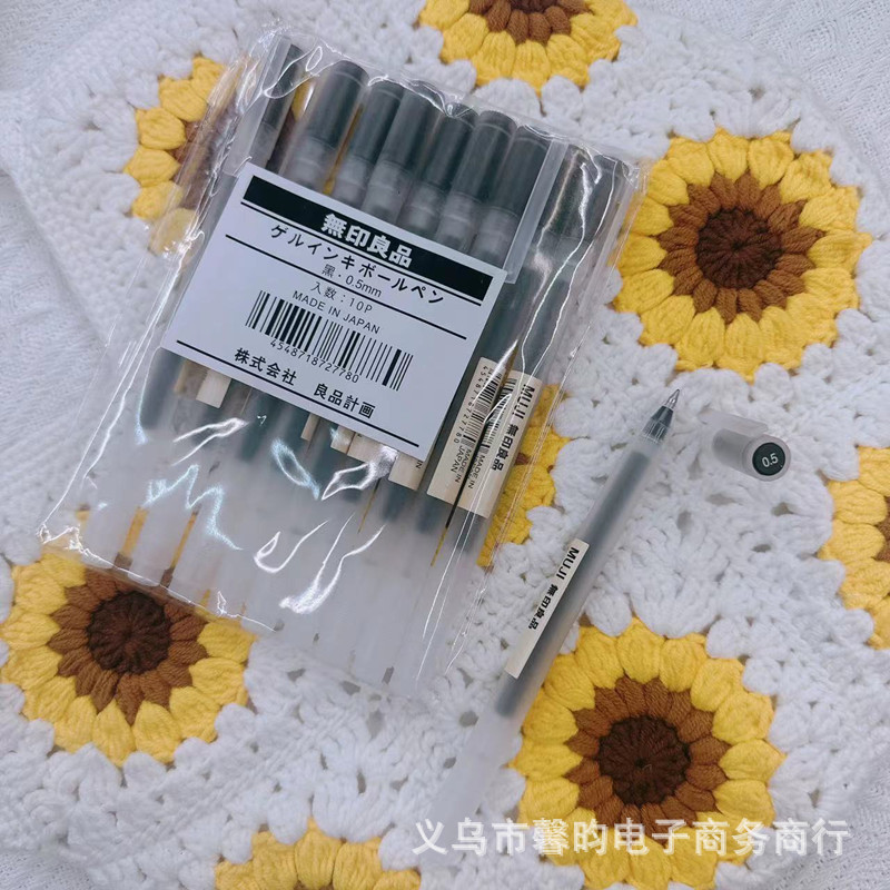 Estilo antiguo pull cover pluma de gel estilo no impreso buen producto pluma de tinta de gel color 10 color estudiante papelería pluma examen pluma de agua