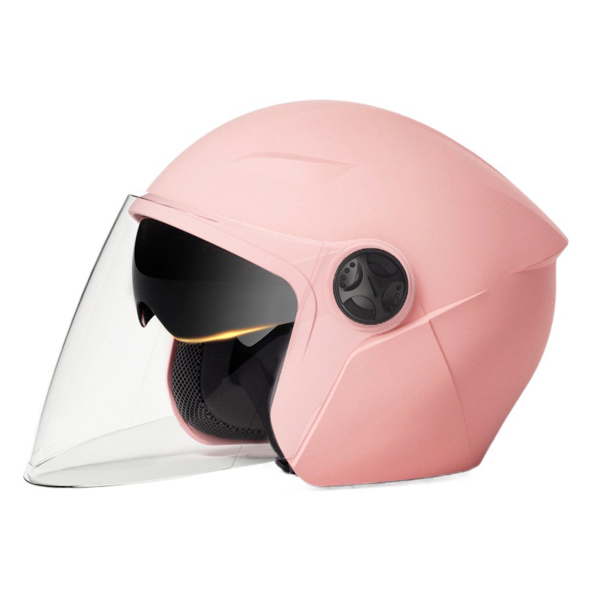 El comercio exterior de fábrica exclusiva al por mayor coche eléctrico casco de invierno de los hombres caliente de la motocicleta de la batería del coche de las mujeres cuatro estaciones casco de seguridad