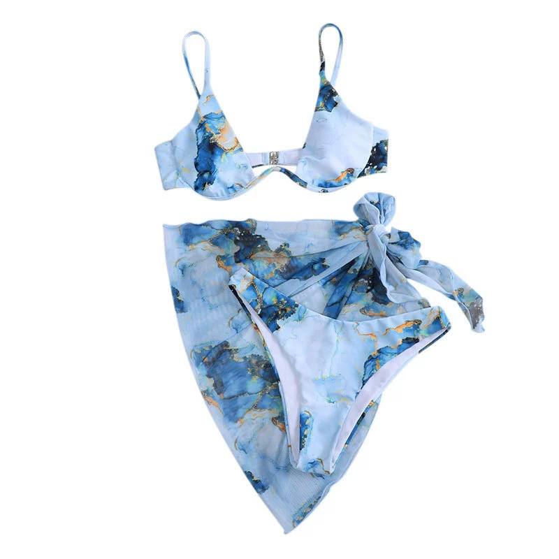 Supporting swimwear, set, skirt, 3 piece set, Amazon
