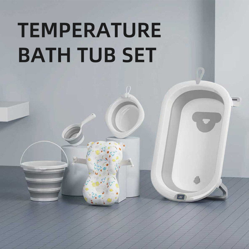 bañera set de bañera plástico plegable gran hogar artículos neonatales set de bañera plegable bebé